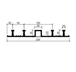 Гидрошпонка АКВАСТОП тип ДО-220/25-4/25 EPDM (резина)